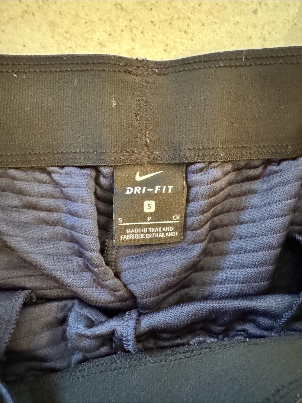 Nike Navy Textured Ribbed Joggers - Picture 3 of 3